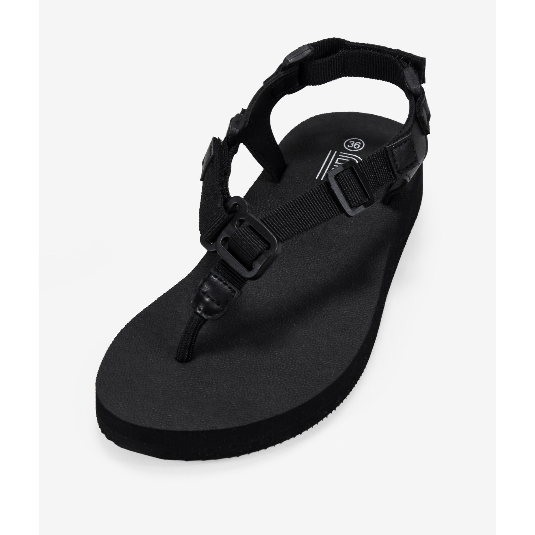 Sandalias deportivas negras de dedo