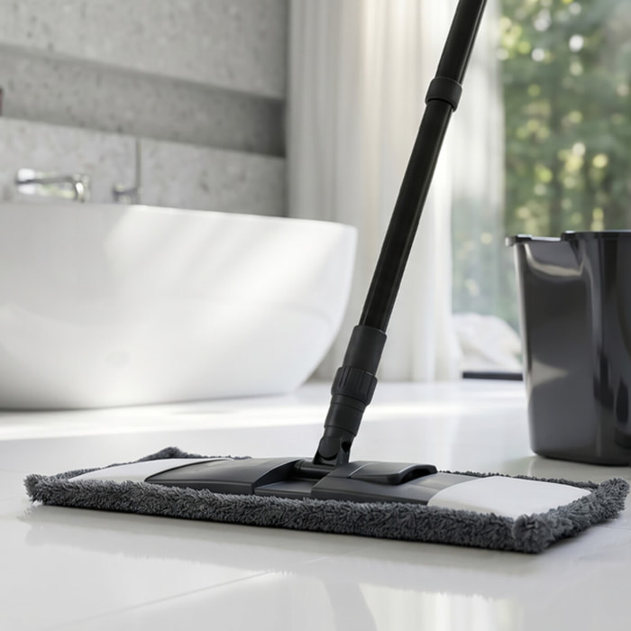 Mop de rechange en microfibre 44x14cm Gris MSV