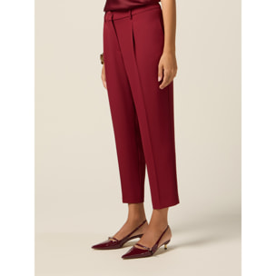 Oltre - Pantaloni in cady - Bordeaux