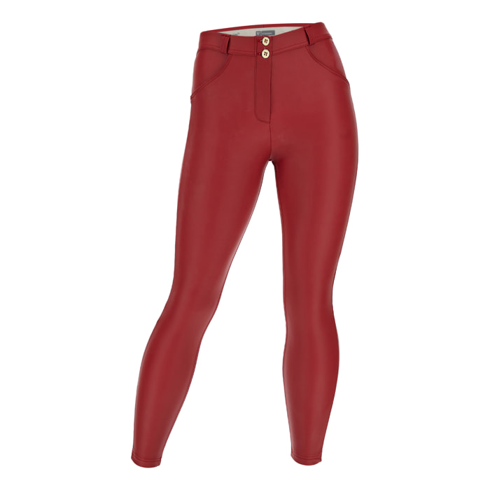 Pantaloni push up WR.UP® curvy con gamba superskinny similpelle