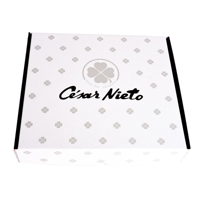 Pack Étuis Coupé à la Main XL Bellota 100 % : Jambon Bellota 100 % Ibérico (10x80 g) + Box Cadeau - 800 g - Espagne - César Nieto