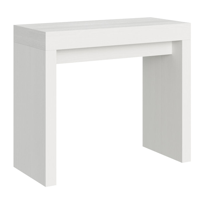 Console Roxell Small cm.90x42 (extensible à 196) Frêne Blanc