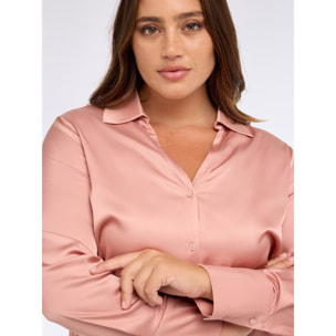 Fiorella Rubino - Camisa de satén de viscosa - Rosa