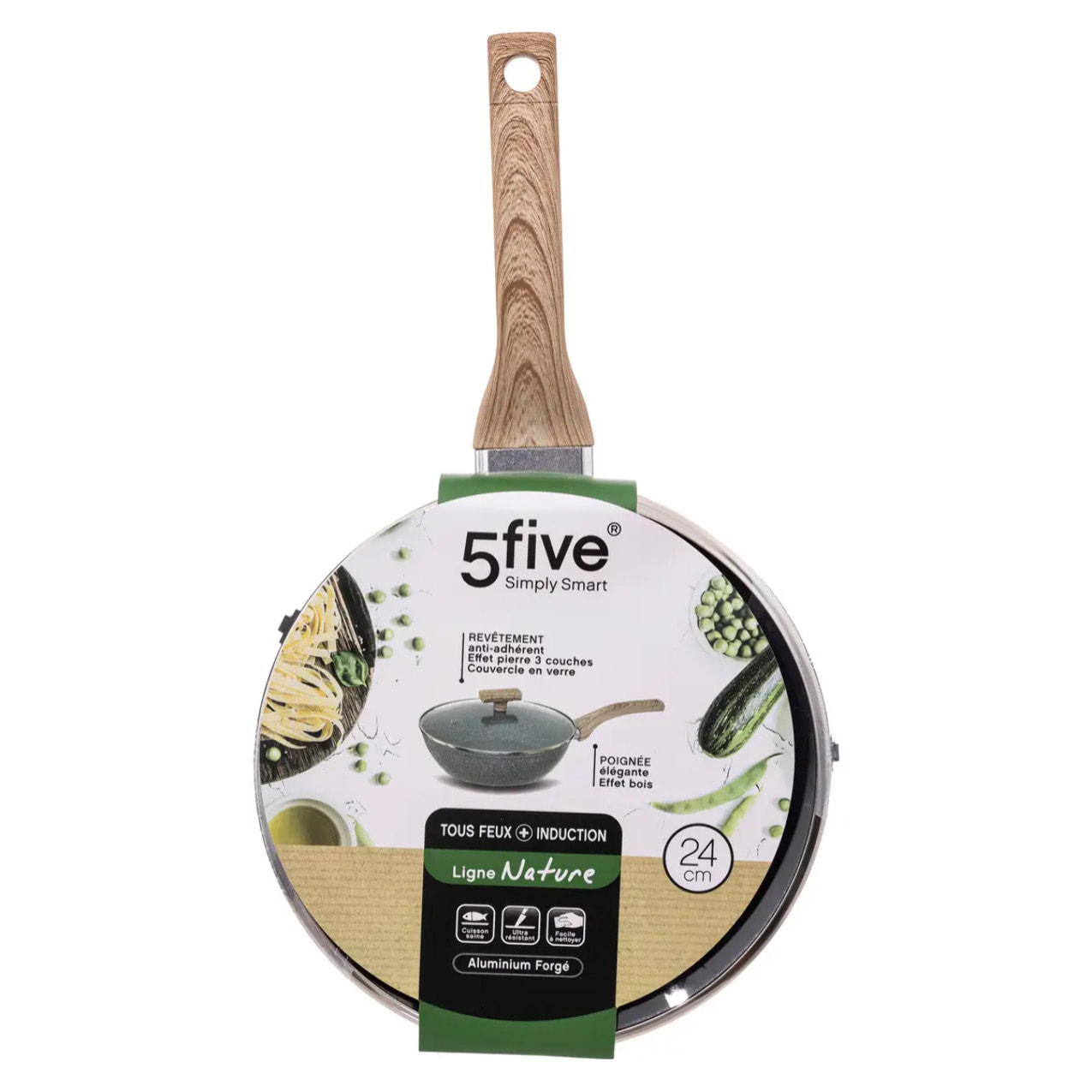 Sauteuse aluminium forgé "Nature" 24cm