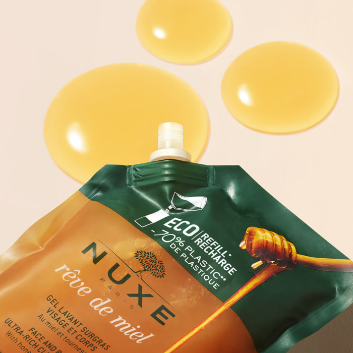 Rêve de miel®  - Gel lavant surgras visage et corps - Peaux sèches et sensibles -