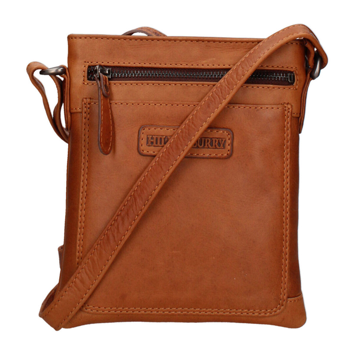 Borsa a tracolla  da uomo In Vera pelle Made in Italy 18x21x4 cm