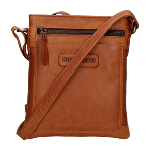 Borsa a tracolla  da uomo In Vera pelle Made in Italy 18x21x4 cm