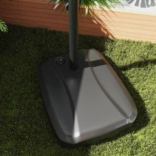 Parasol déporté carré – Manivelle – Bases incluses