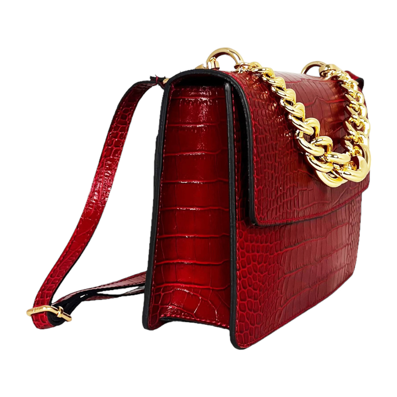 Bolso de mano Cheval Firenze Stella Rojo Oscuro