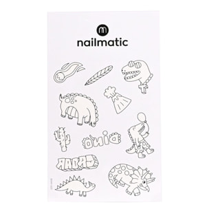 Tattoo Artist - Dinosaurs - Planche de Tatouage à Colorier