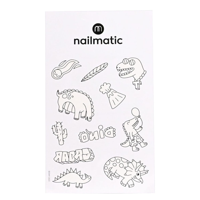 Tattoo Artist - Dinosaurs - Planche de Tatouage à Colorier