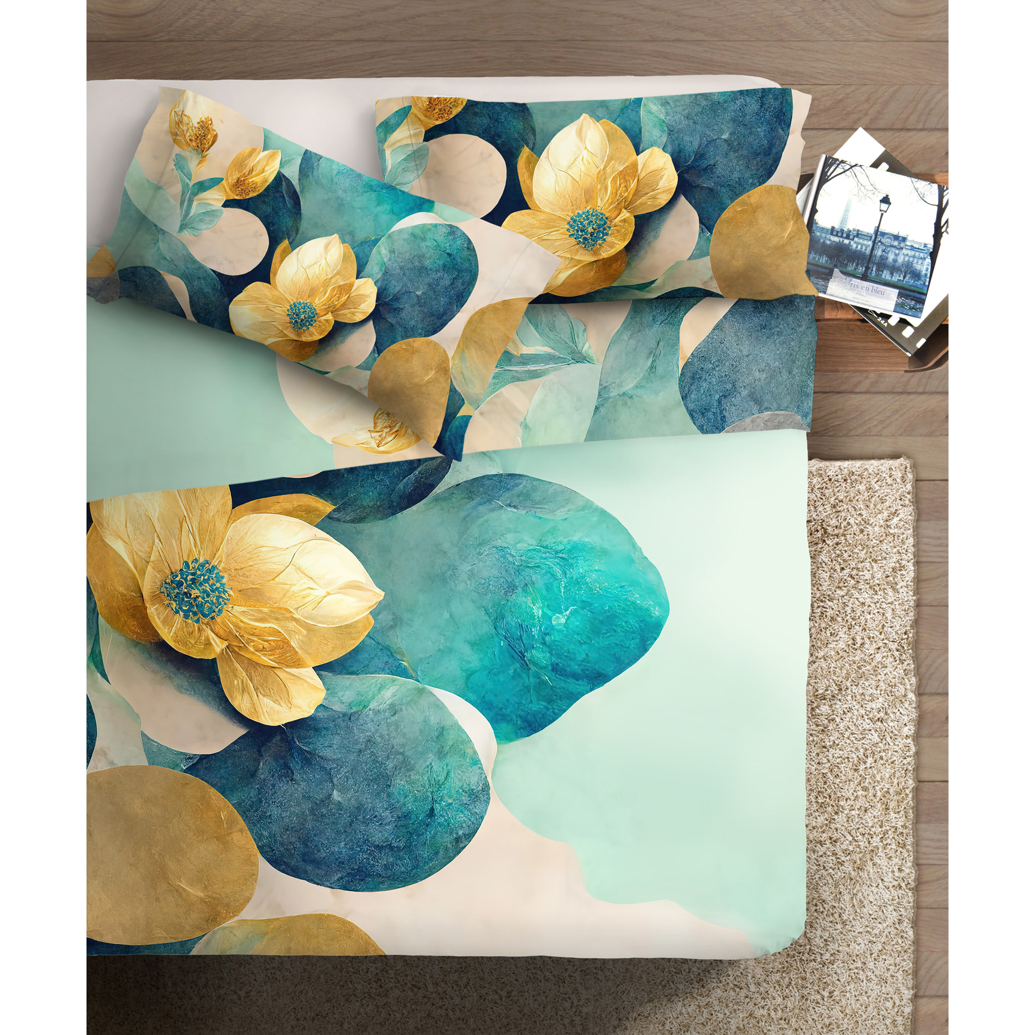 Parure Lenzuola fotografico Fine-Art IPERSAN Puro Cotone Anemone