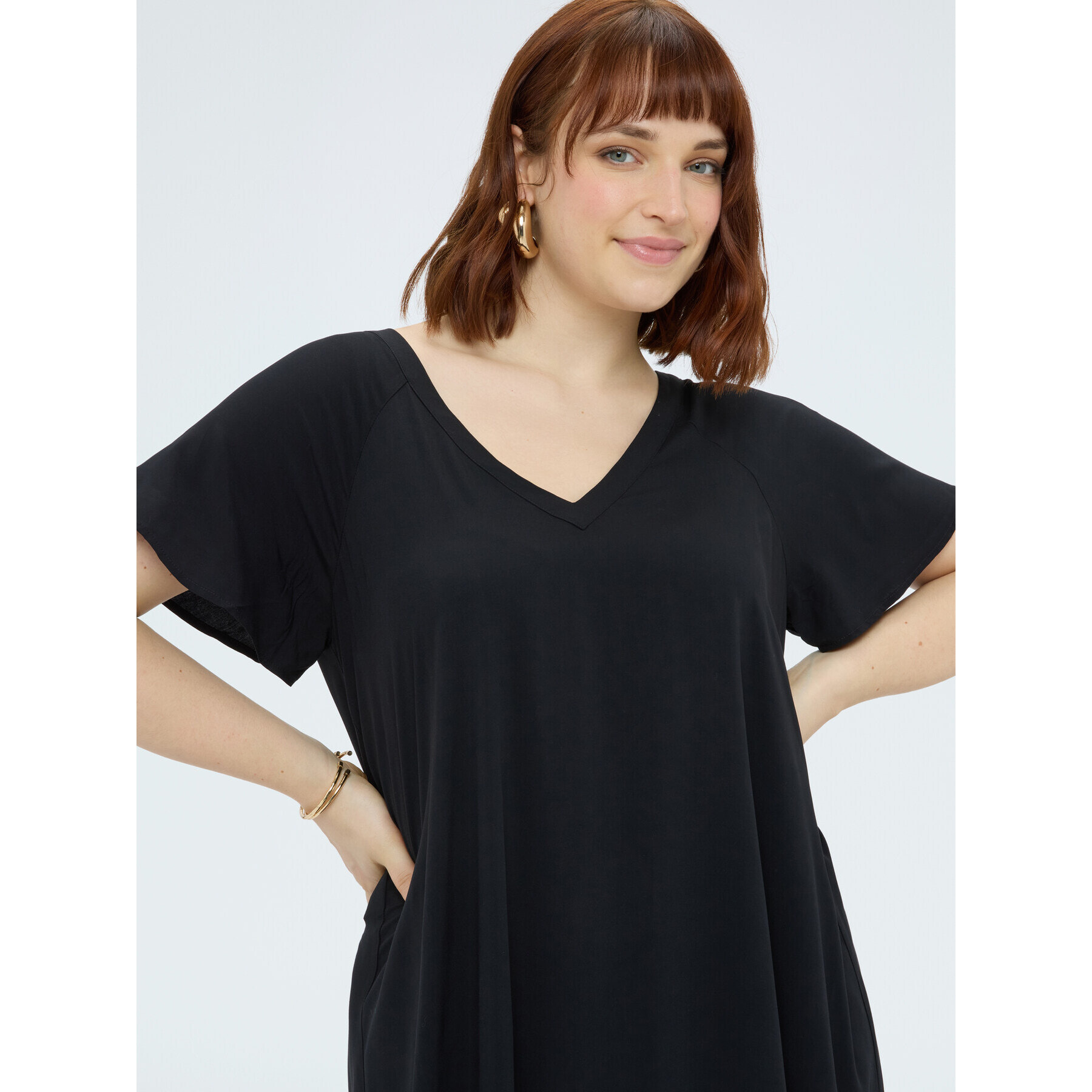 Fiorella Rubino - Vestito lungo in viscosa - Nero
