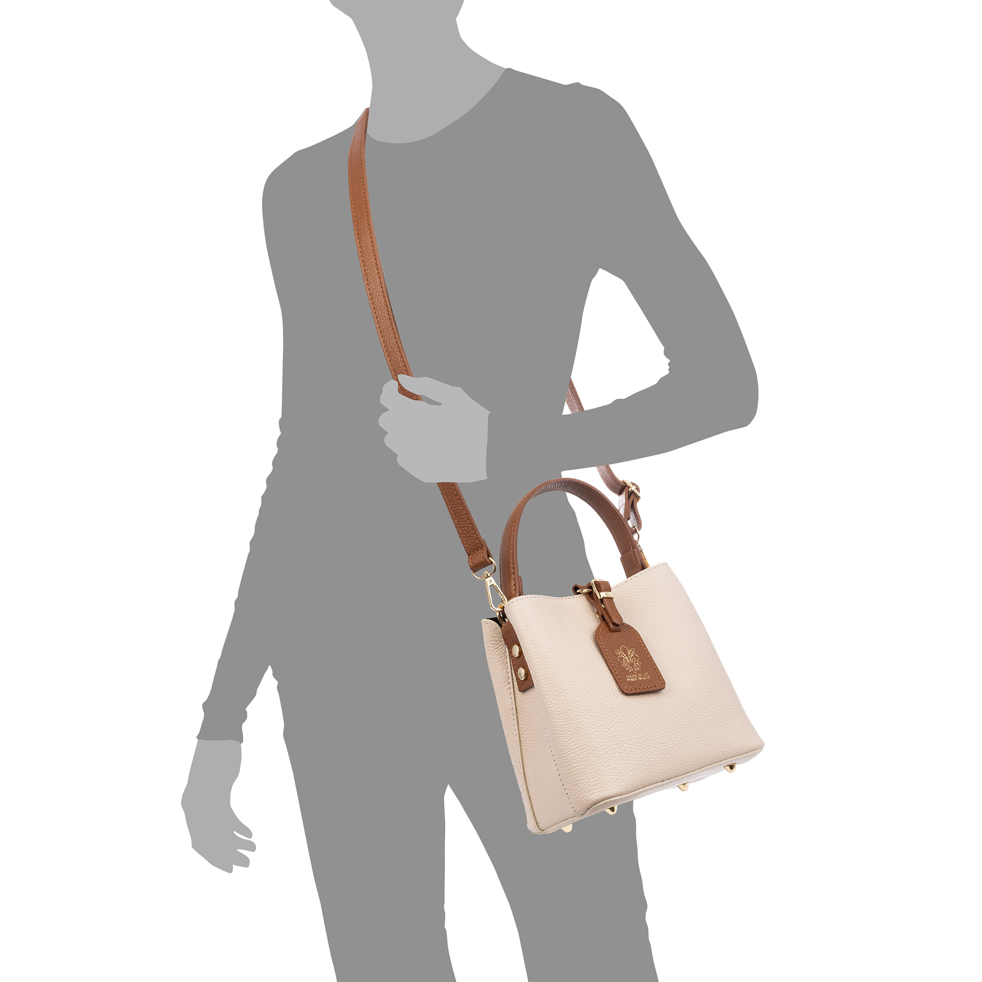 Bernate Bolso de mano Mujer. Piel auténtica Dollaro.