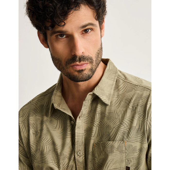 Camisa Manga Corta Caqui - Zendaya