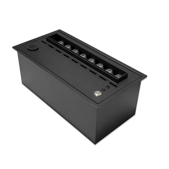 Cheminée décorative à flamme simulée format compact