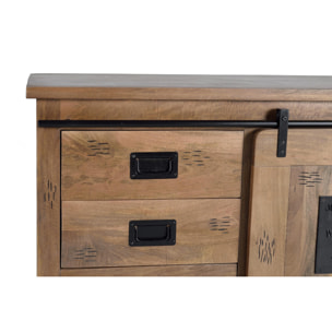Aparador de Madera de Mango Estilo Industrial