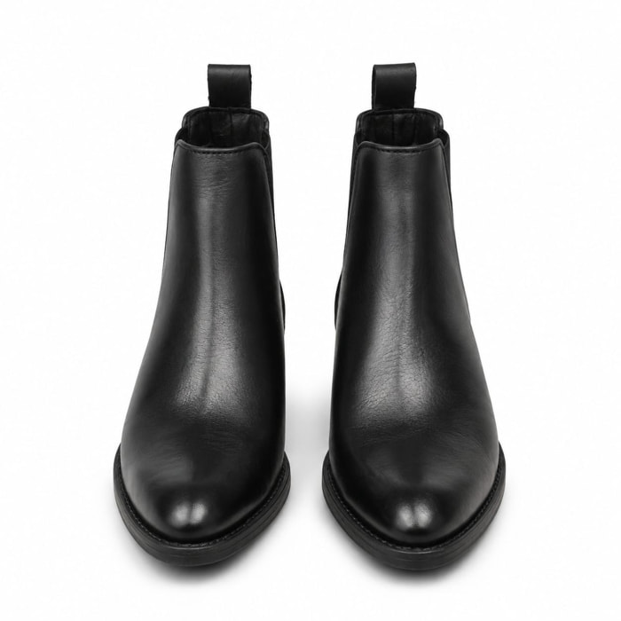 Texano basso in vera pelle - tacco 5 cm