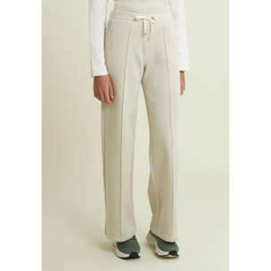 Pantaloni donna wide leg mélange lurex