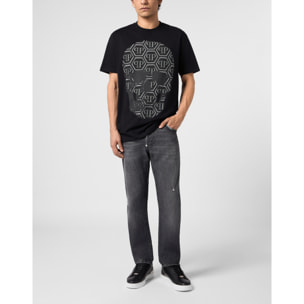 PHILIPP PLEIN Camiseta de cuello redondo y manga corta SKULL