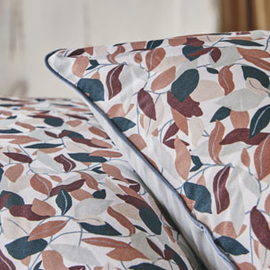 Parure de lit Housse de couette + taies carrées en coton, MURMURE, Violet