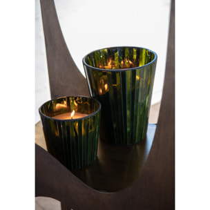 J-Line bougie parfumée Noa - Herbal Serenity - verre - vert - large - 60H