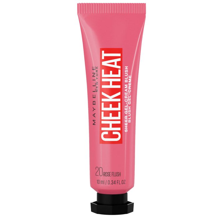 Maybelline New York CHEEK HEAT Blush Gel-Crème 20 ROSE FLASH 10 ML