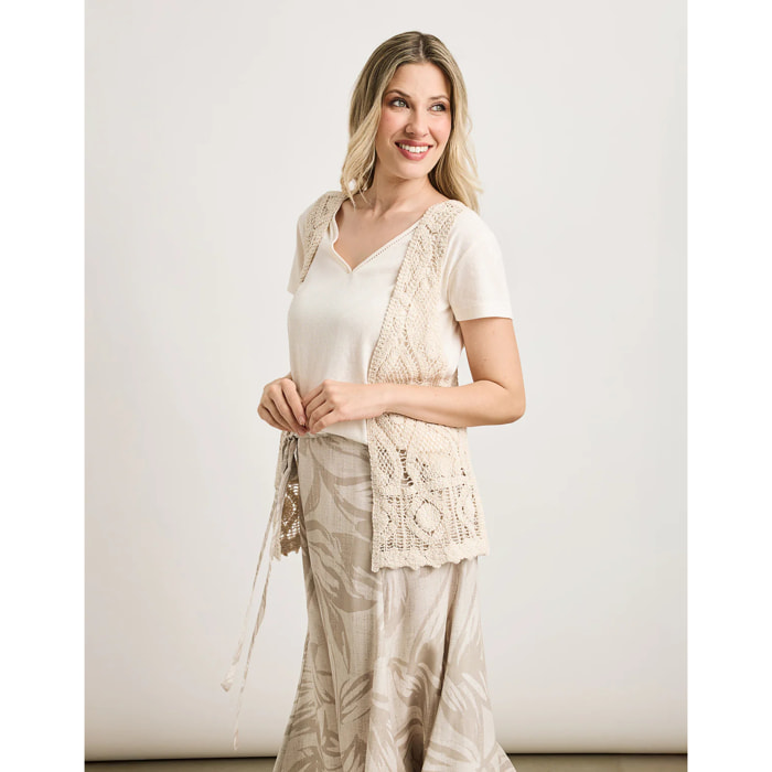 Chaleco Blanco - Ombligea