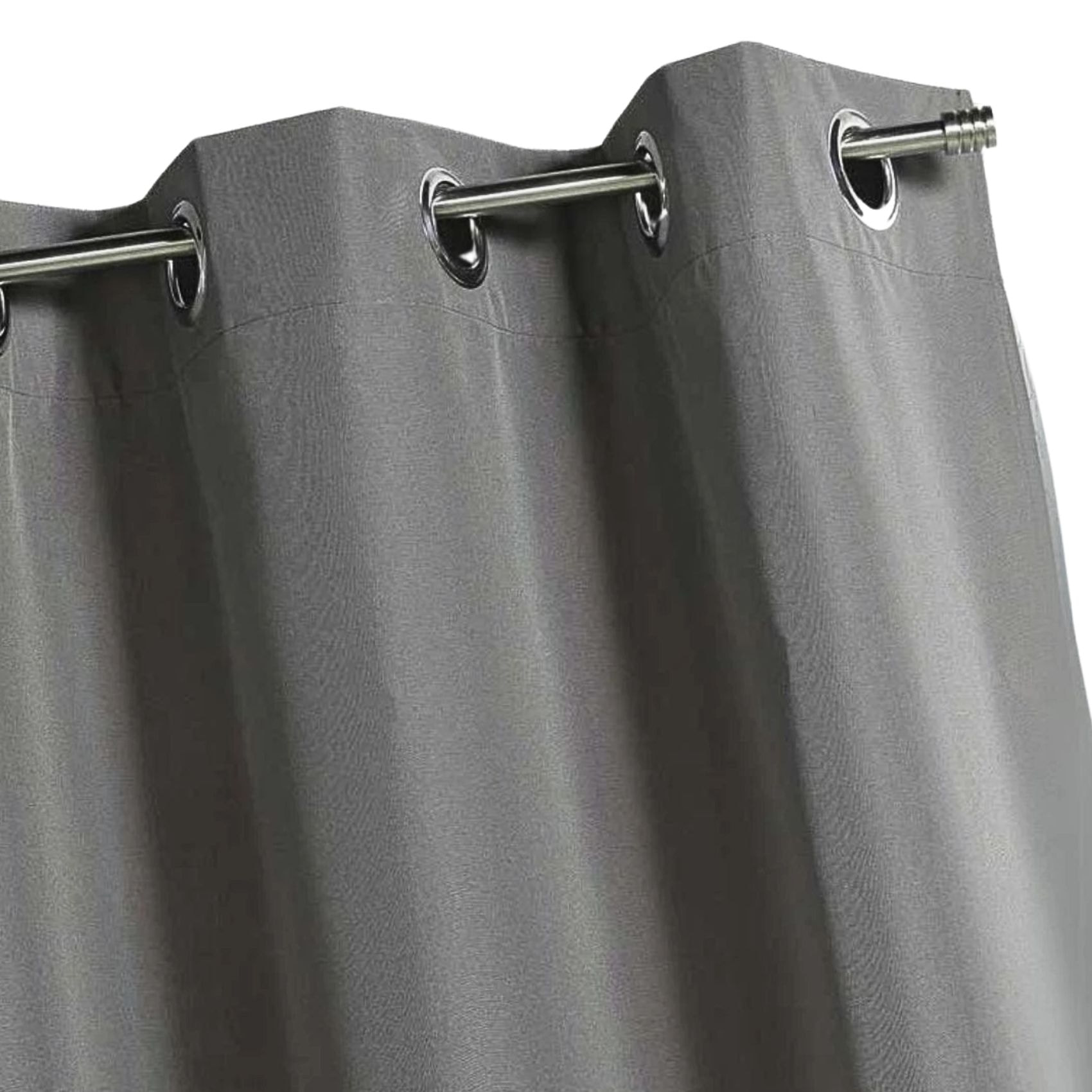Rideau d'extérieur en tissu déperlant - Gris clair