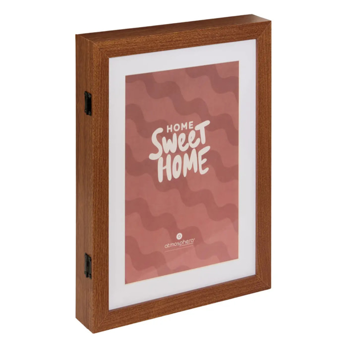 Boîte à clés Homy rectangulaire 24x33cm marron
