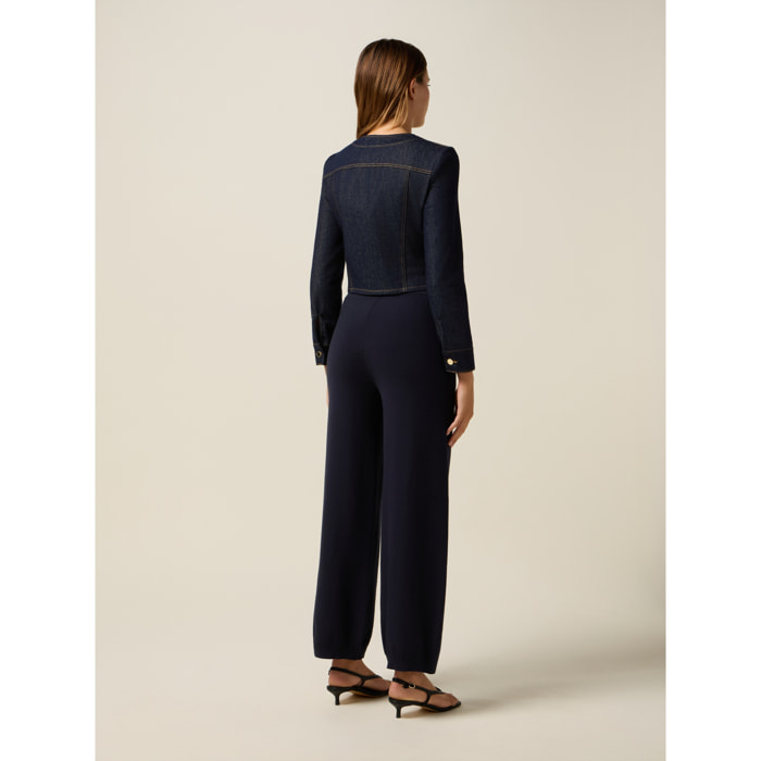 Oltre - Chaqueta de mezclilla - Azul