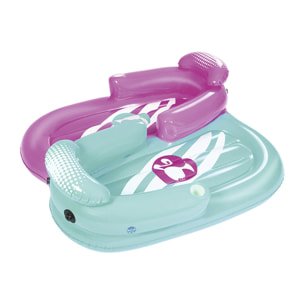 BARBIE SET DI DUE MATERASSI INFLABILI CON OMBRELLONE SPORTY GIRL 178X170CM ETÀ 4-10 ANNI