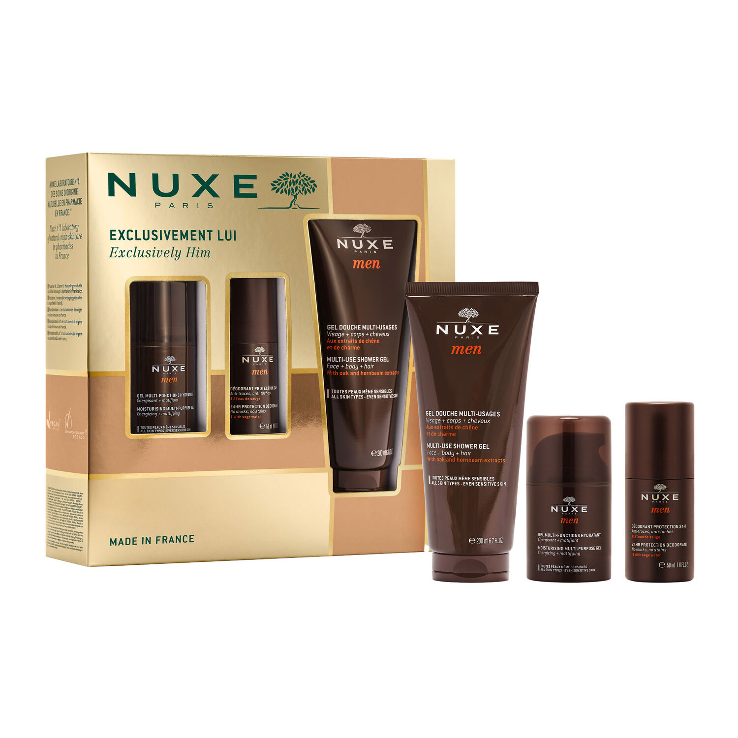 NUXE MEN - Coffret Homme - 3 Soins