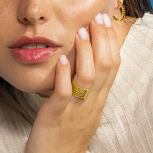 Anillo LUX BY LUX acabado oro 18k