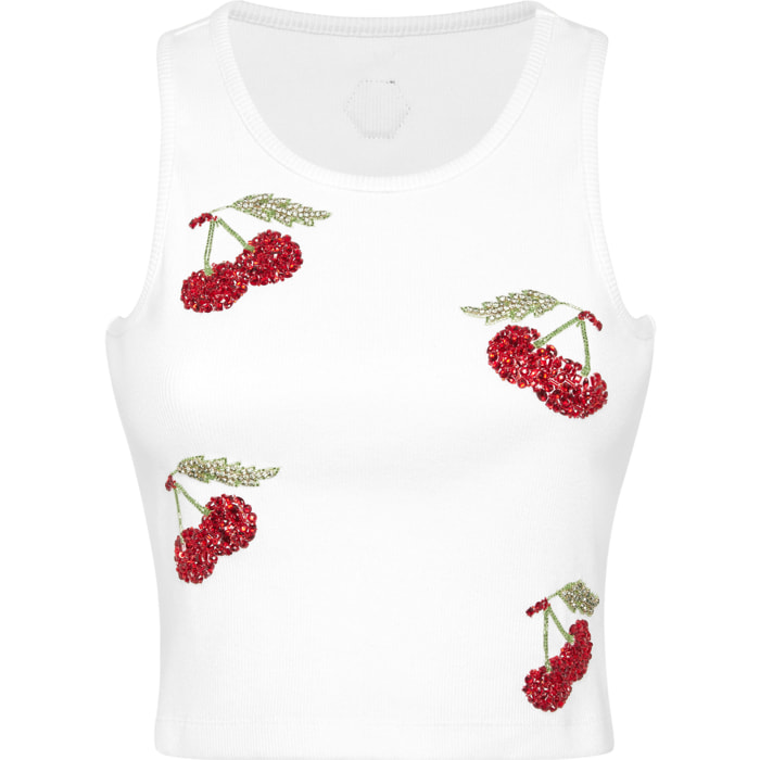 PHILIPP PLEIN Camiseta de tirantes CHERRIES