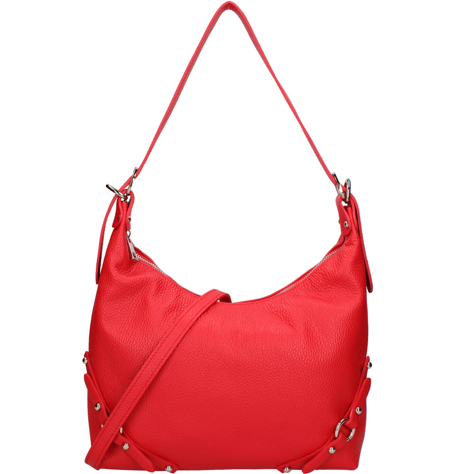 Borsa a spalla da donna In Vera pelle Made in Italy 30x30x9 cm