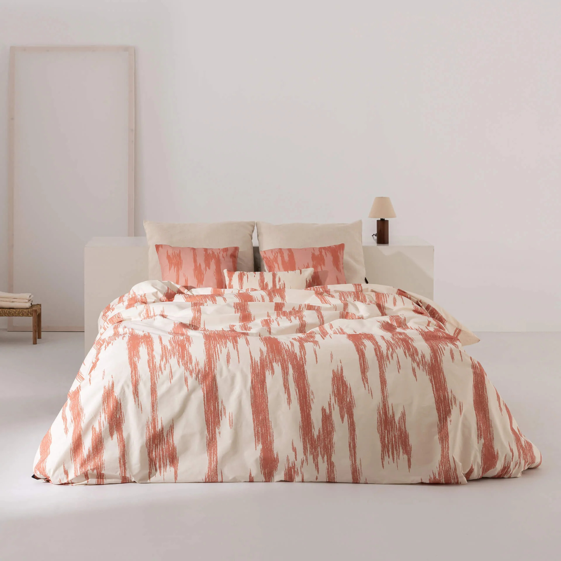 Housse de couette en 100% coton 157 fils Mahón Orange