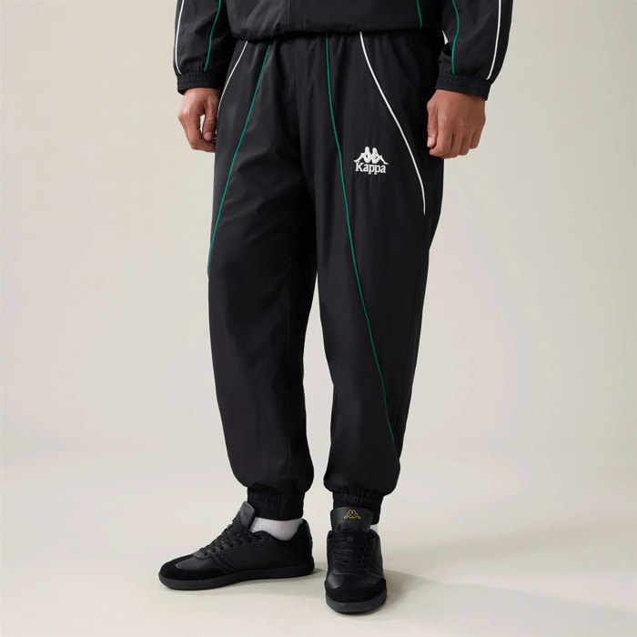 Kappa - Pantalones Hombre Negro - Authentic Olpin