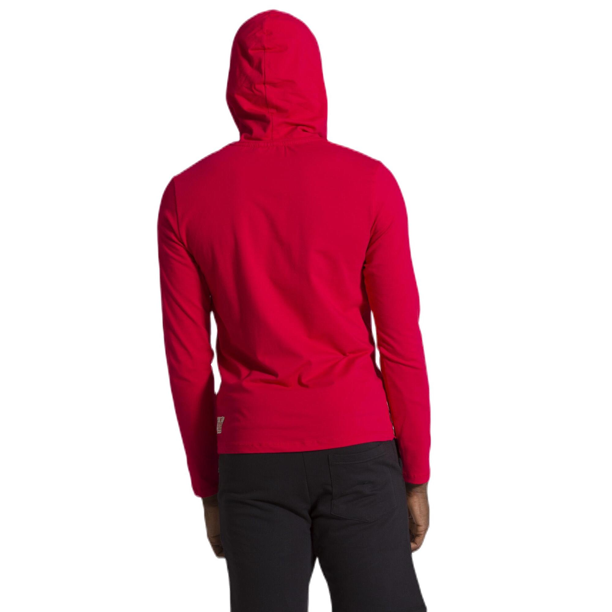 T-shirt da uomo con cappuccio maniche lunghe Leone 1947 Apparel