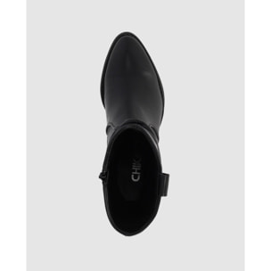 Botines - Negro - Tacón: 7 cm