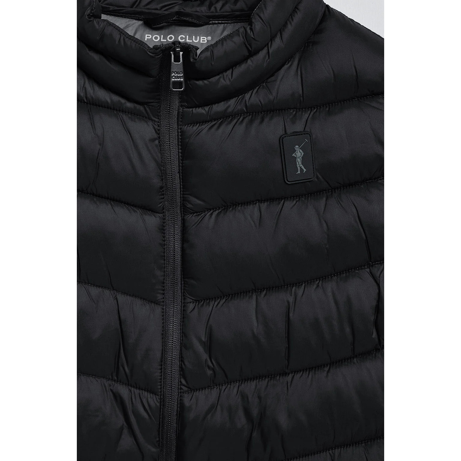 Gilet ultraleggero Chase nero con toppa Rigby Go