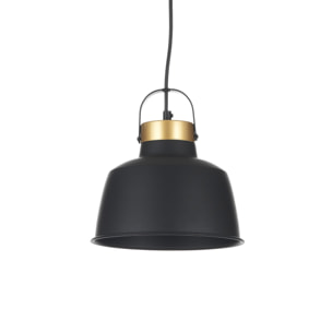 Suspension Tomasucci INDUSTRIAL B, en acier, noir