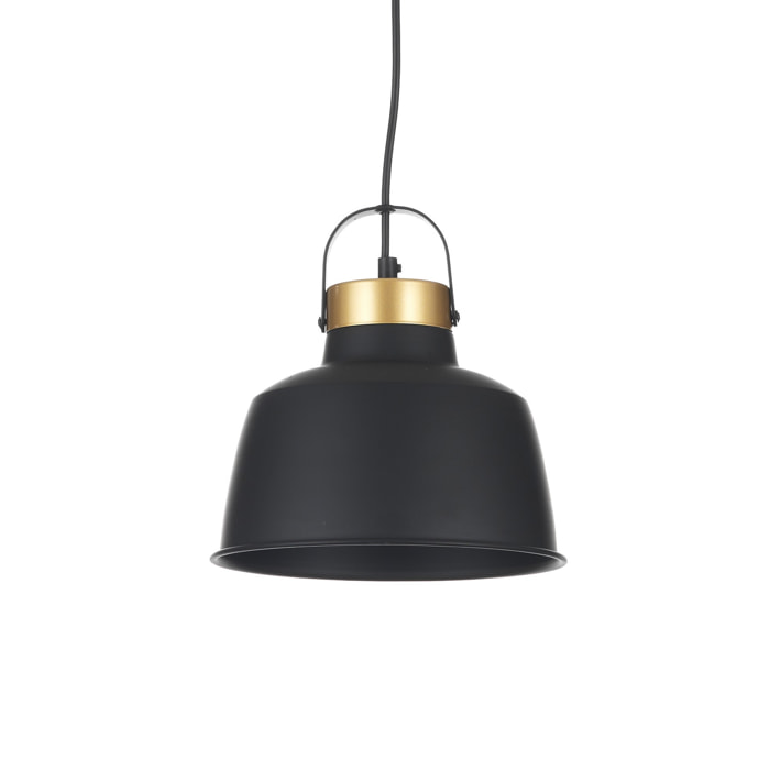 Suspension Tomasucci INDUSTRIAL B, en acier, noir