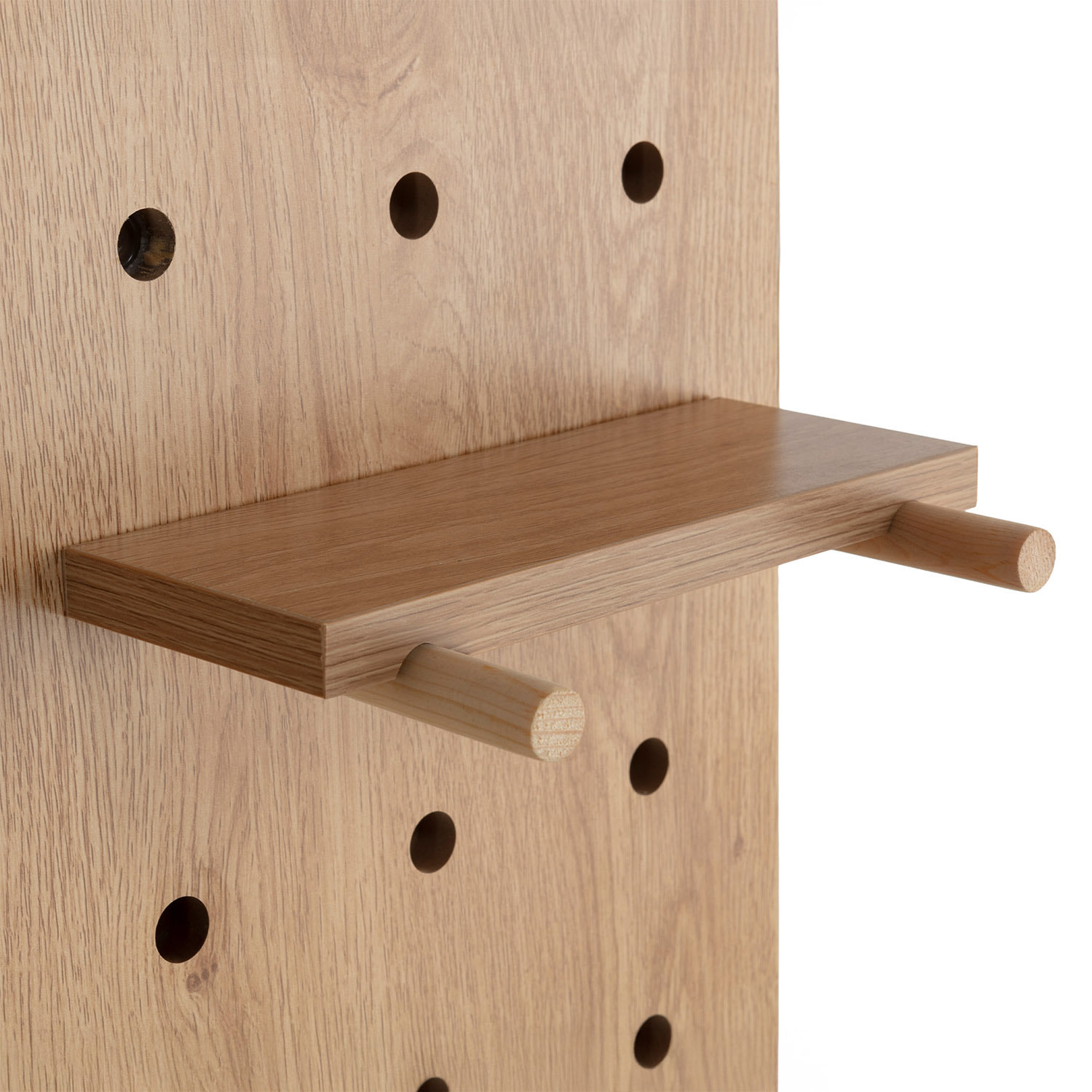 Mueble recibidor con espejo Verona efecto Roble