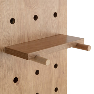 Mueble recibidor con espejo Verona efecto Roble