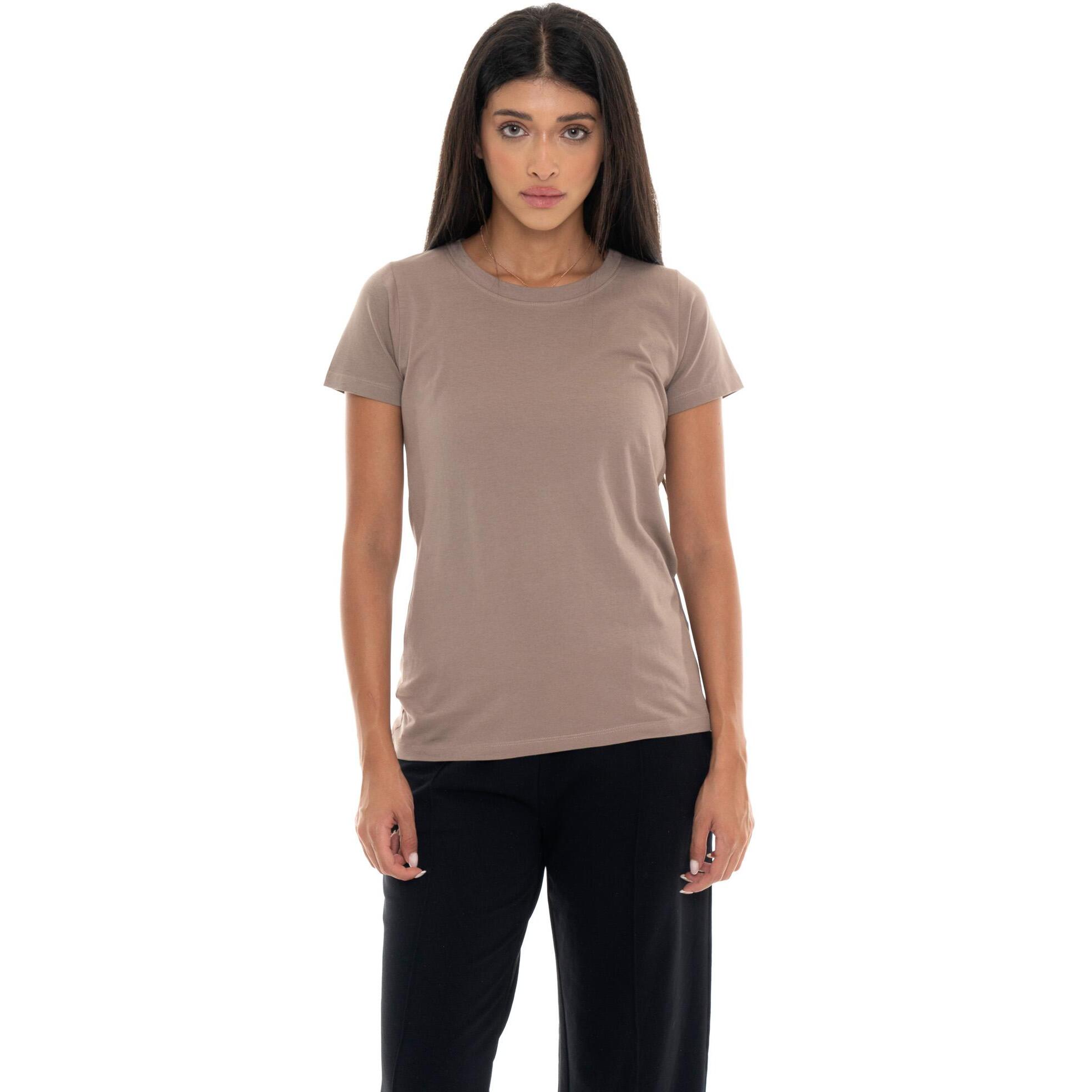 Camiseta de manga corta para mujer con placa Leone 1947 Never Without