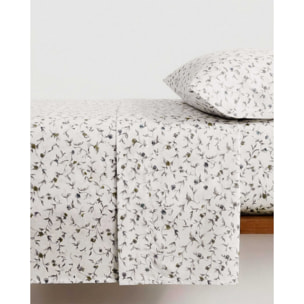 Set di lenzuola in cotone 100% triana verde secco – azzurro keike – taupe