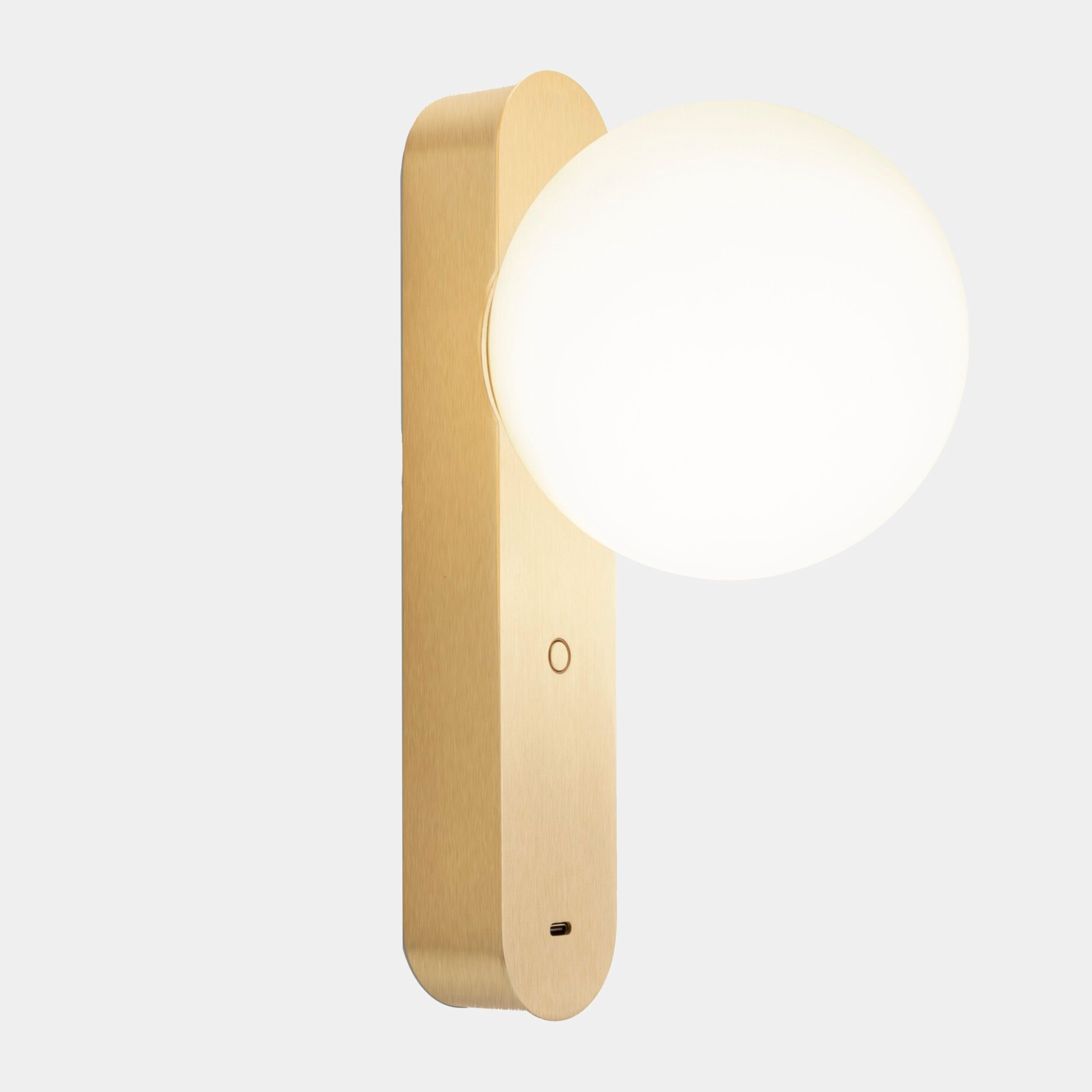 Ledsc4 LedsC4 - Aplique de Pared con USB, Iluminación LED Interior, Oro Mate, Eficiencia Energética, Diseño Moderno, Versátil para Proyectos Residenciales y Comerciales