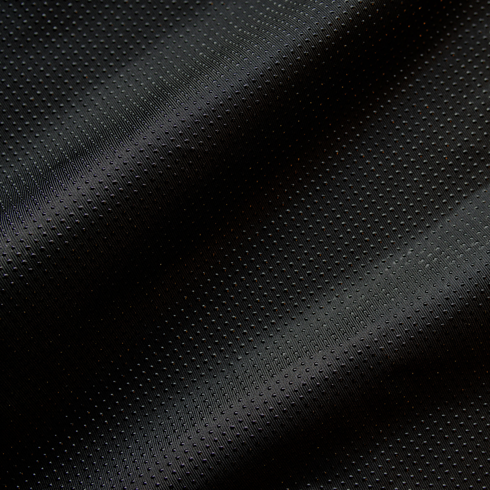 Tissu antidérapant motif pois en relief - Noir