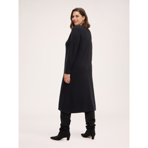 Fiorella Rubino - Vestido de punto con aplicaciones - Negro